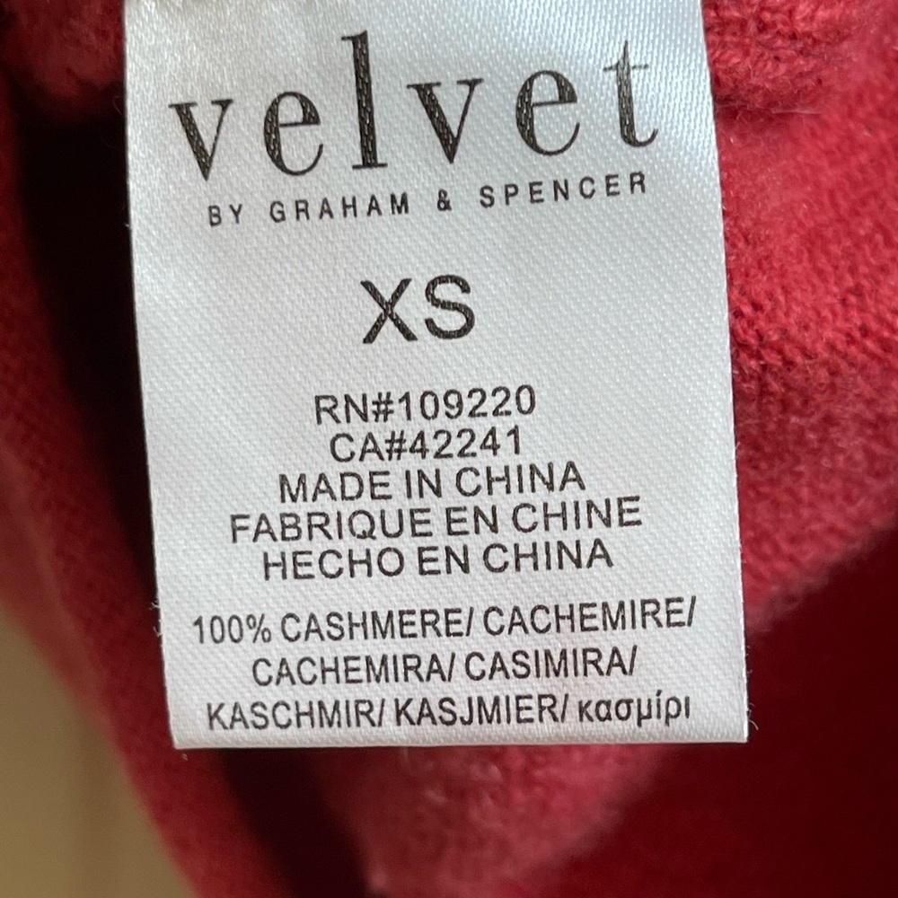 Velvet by Graham & Spencer Nicolette Cashmere Tie-Sleeve Sweater - Picture 7 of 9